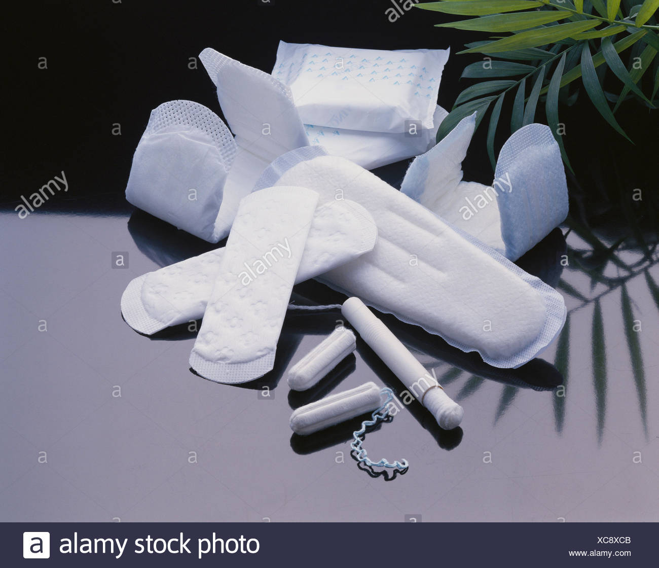 Sanitary Pads And Pantyliners Stock Photos & Sanitary Pads And