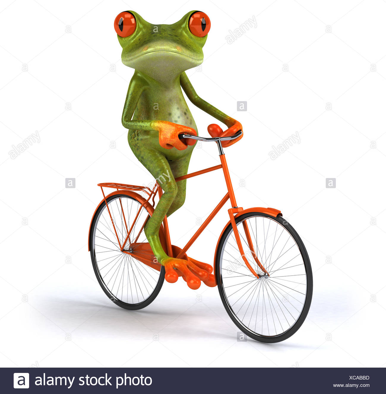 frog bike green