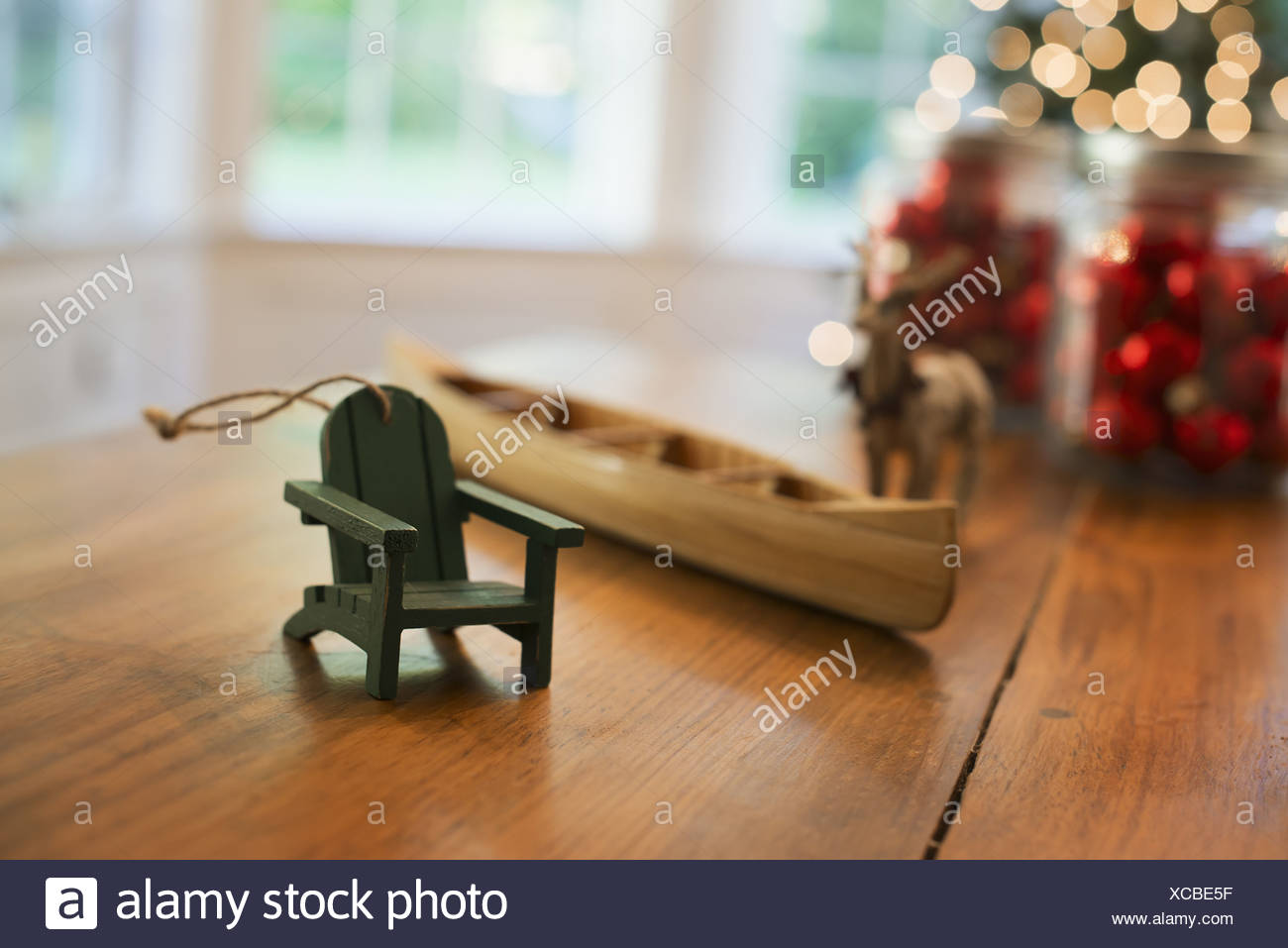 Woodstock New York Usa Christmas Decorations Table Handmade Wooden
