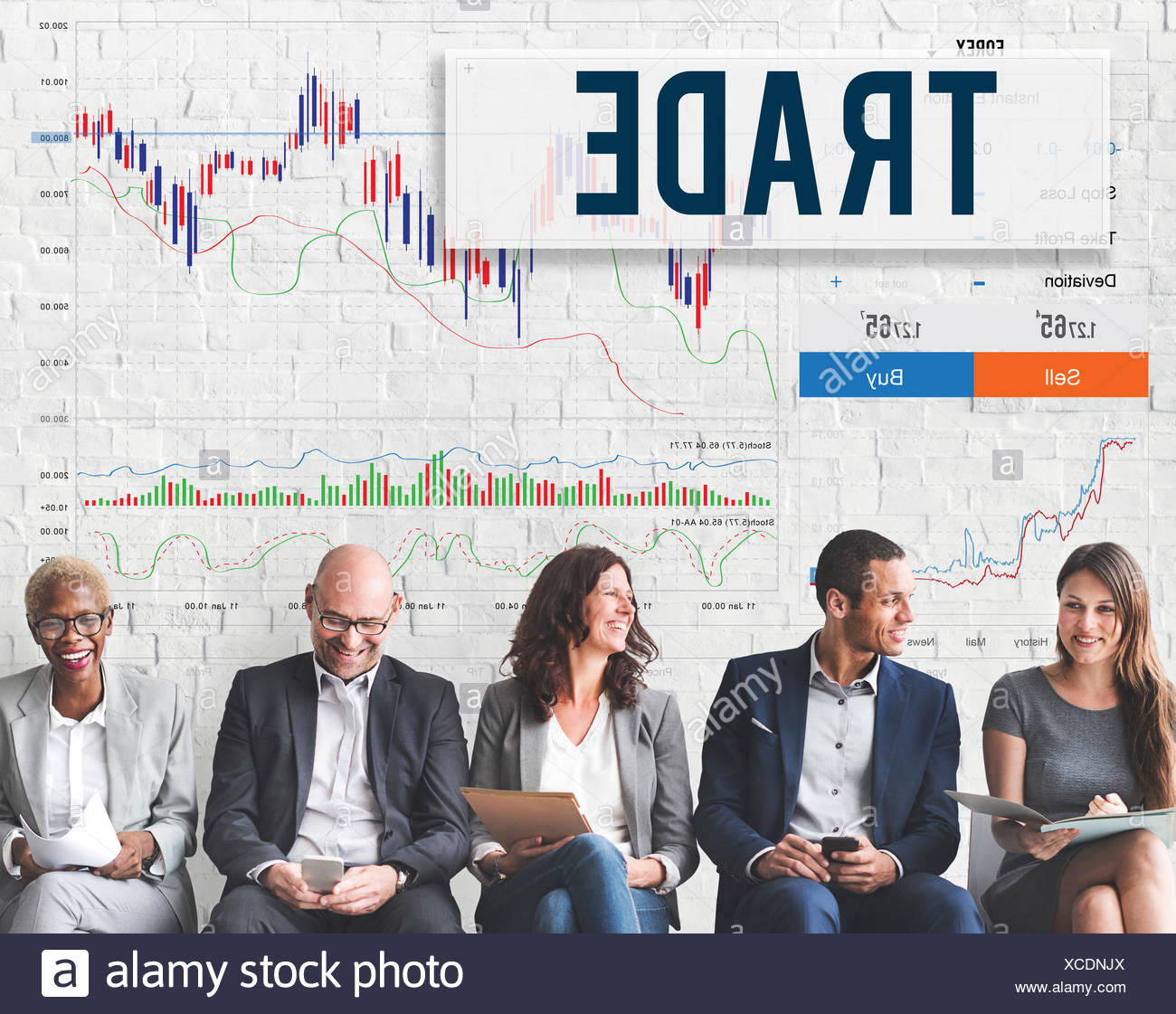 Stock Market Results Stock Trade Forex Shares Concept Stock Photo - 