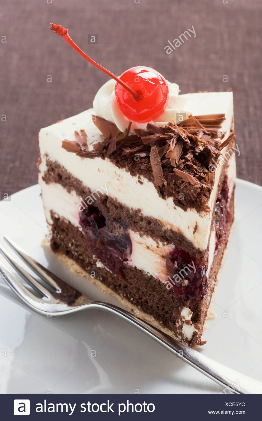 Piece Of Black Forest Gateau With Cherry Foodcollection Stock Photo Alamy Piece Of Black Forest Gateau With Cherry Foodcollection Stock Photo Alamy
