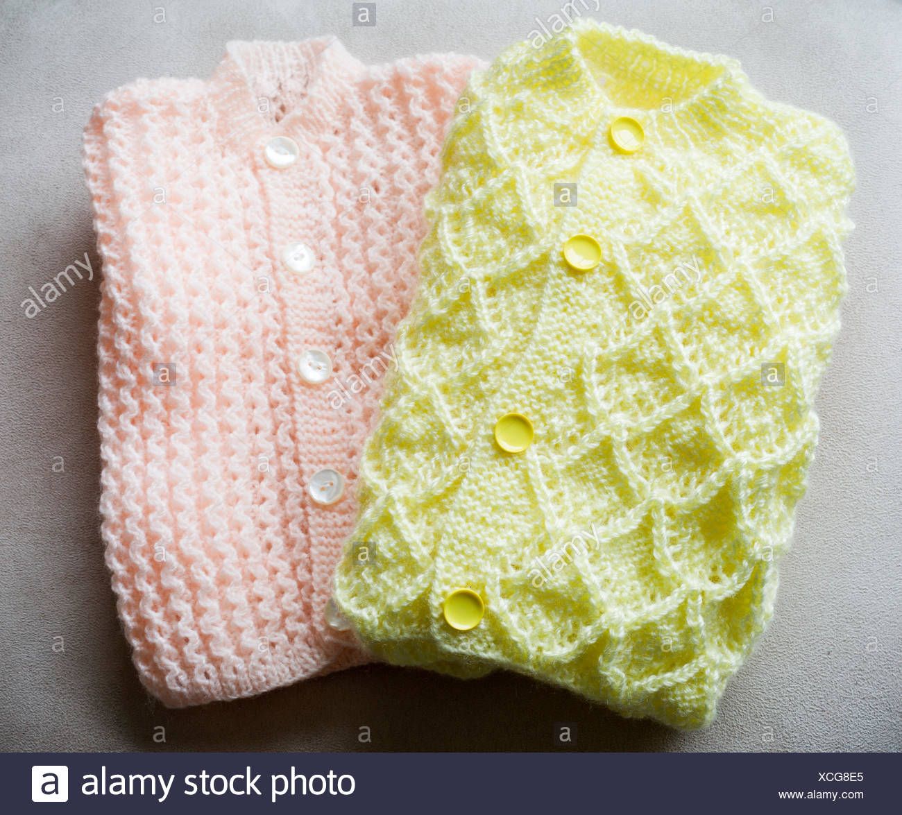 grey knitted baby cardigan