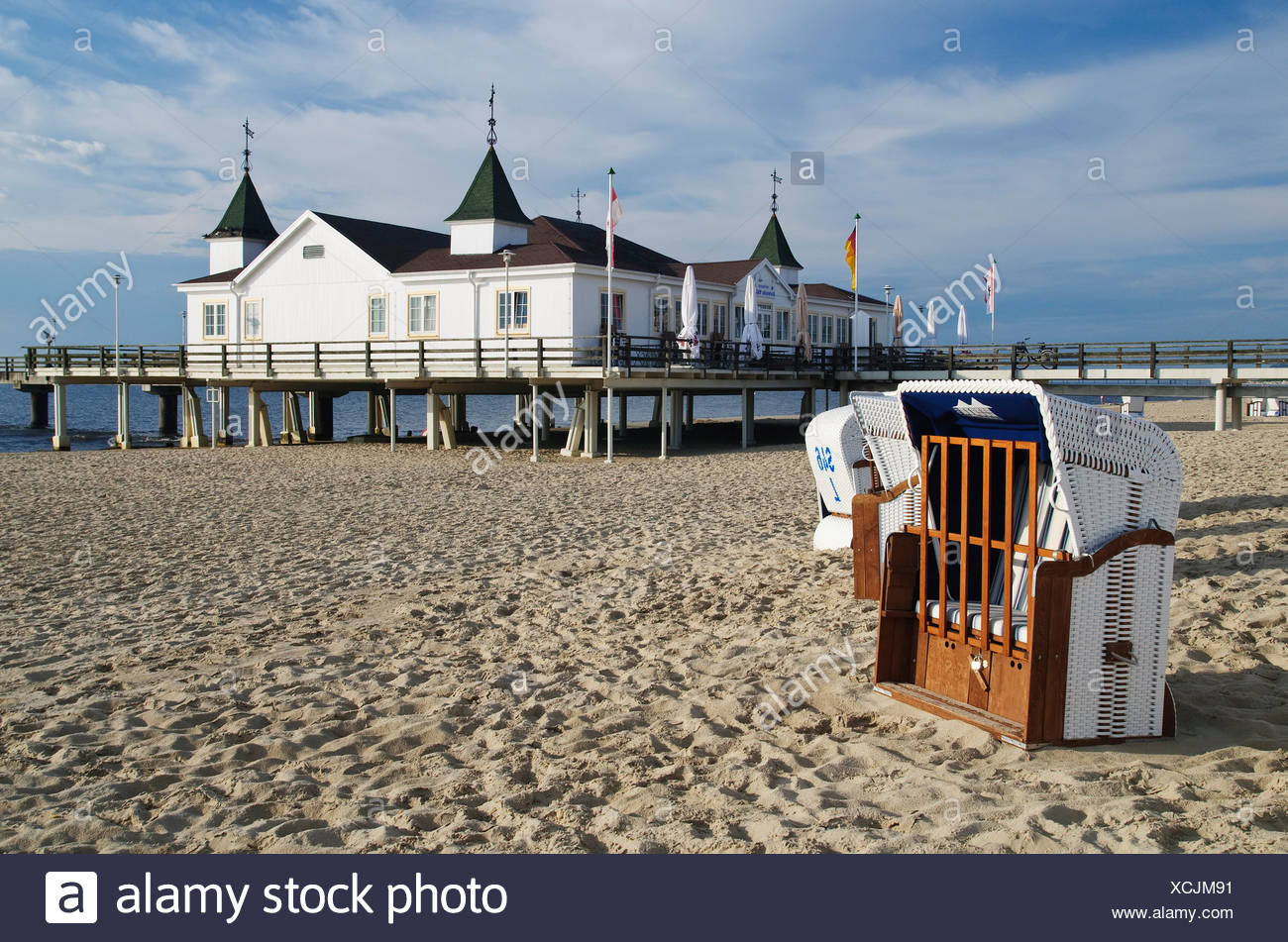 Pier In The Ahlbeck Seaside Resort Usedom Island Mecklenburg