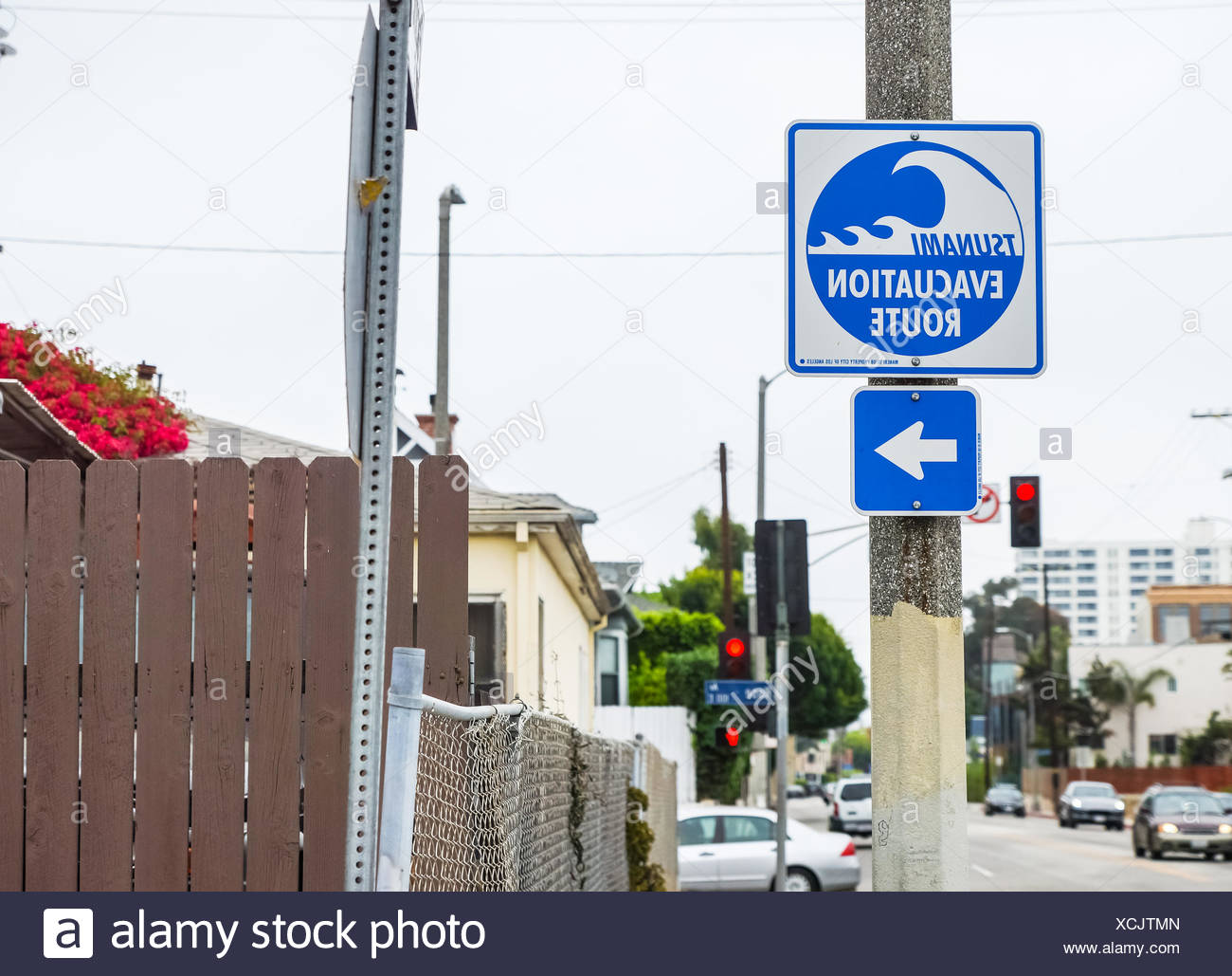 Los angeles tsunami evacuation route