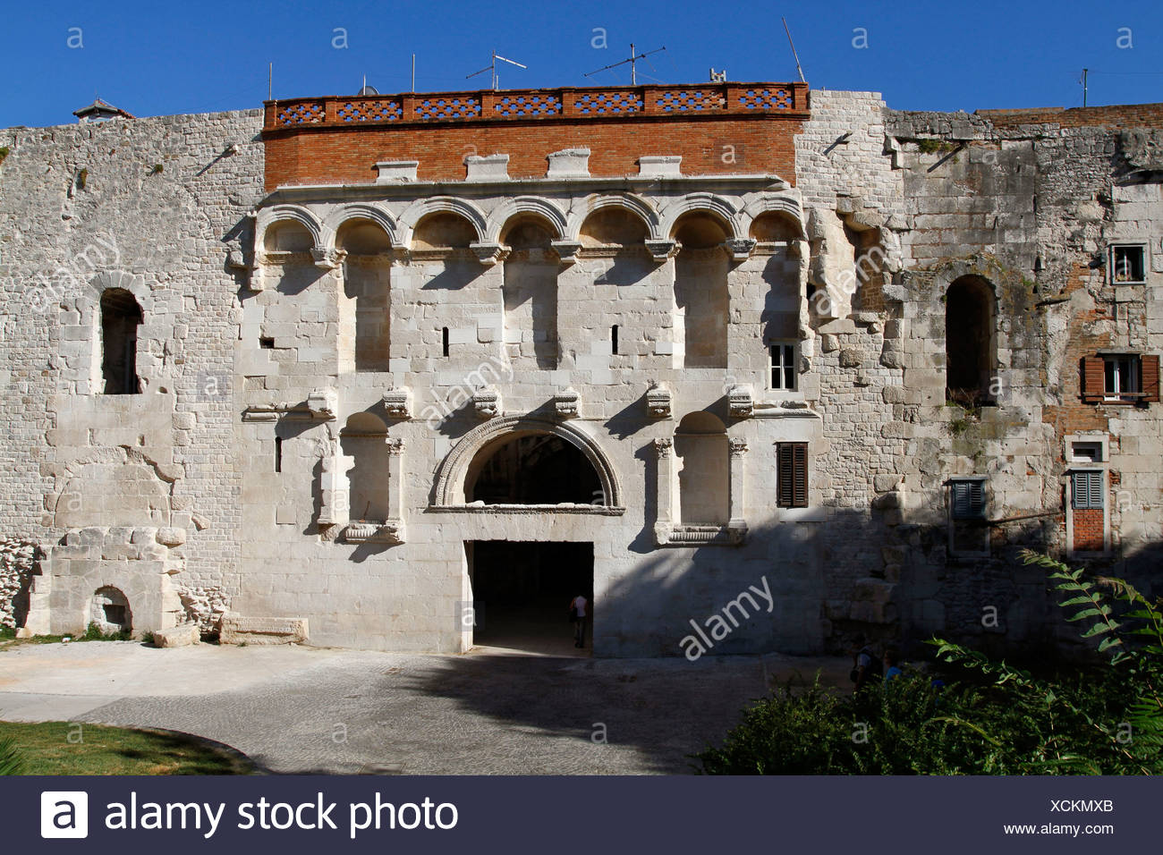 North Gate Porta Aurea Diocletian S Palace Split Croatia Stock Photo Alamy