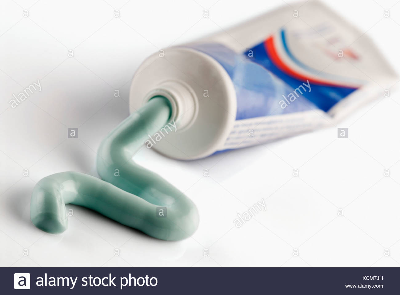Squeezed Toothpaste Tube Stock Photos & Squeezed Toothpaste Tube Stock