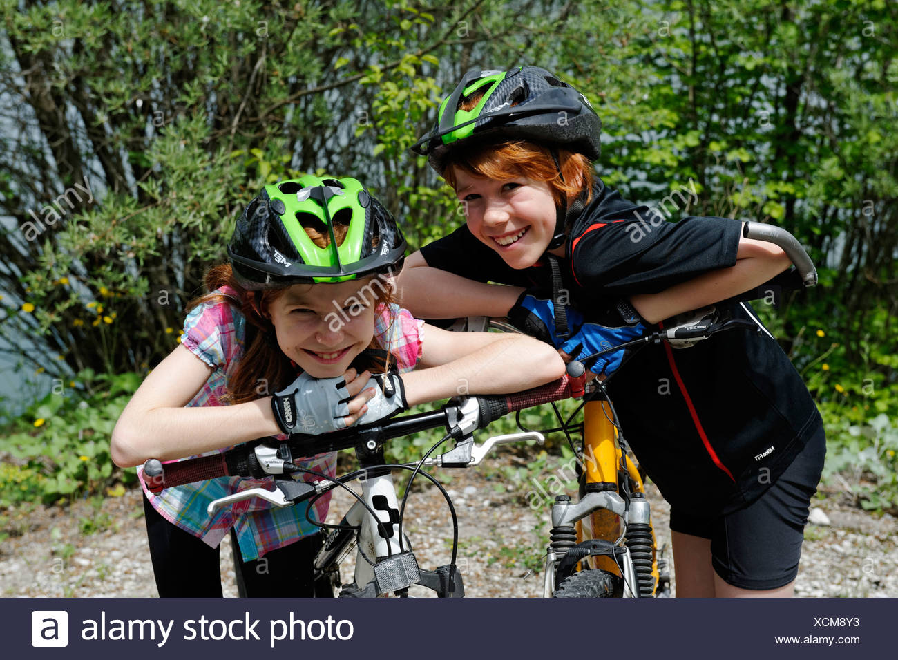 bikes and helmets