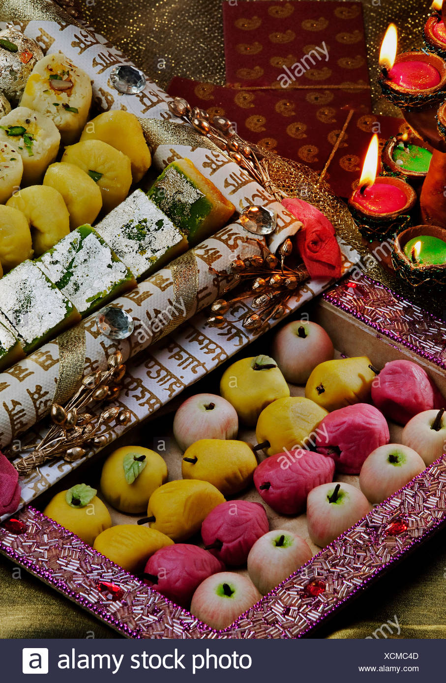 Indian Sweets Traditional Stock Photos & Indian Sweets Traditional