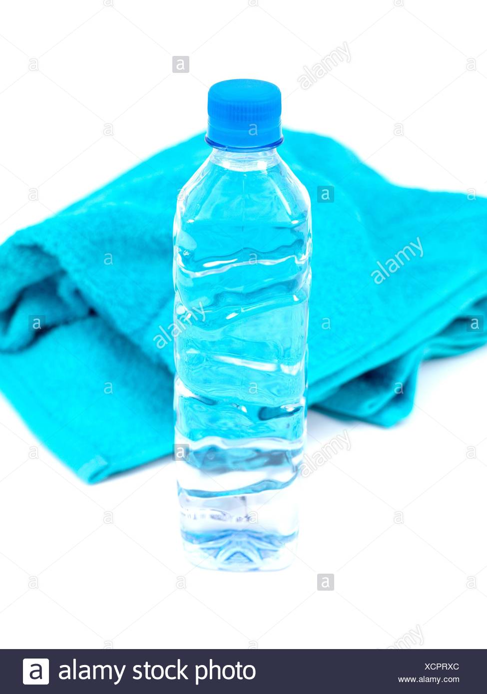 Download A Bottle Of Water And A Sports Towel Isolated Against A White Background Stock Photo Alamy Yellowimages Mockups