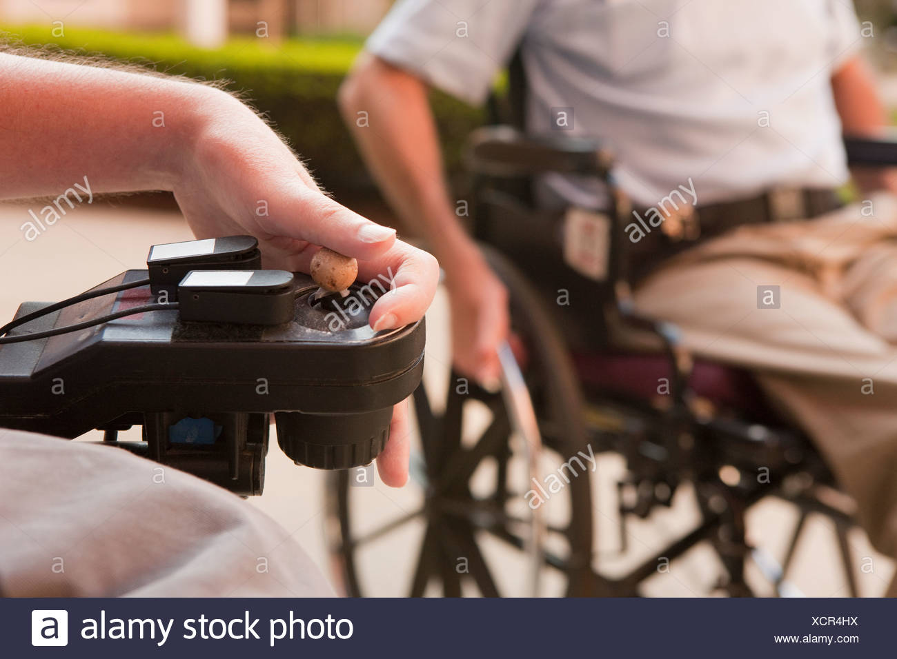 Man Duchenne Muscular Dystrophy Controlling High Resolution Stock