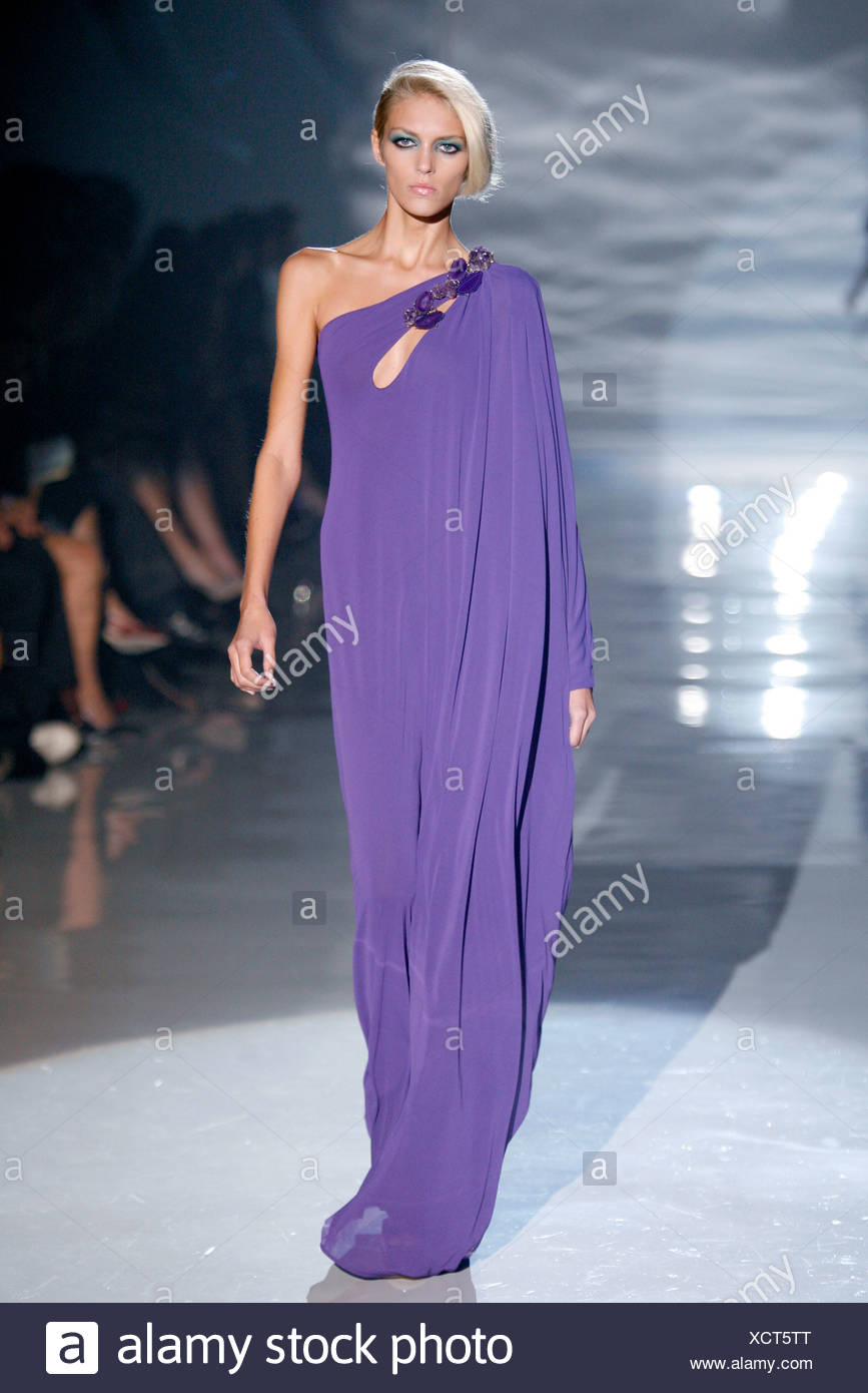purple gucci dress