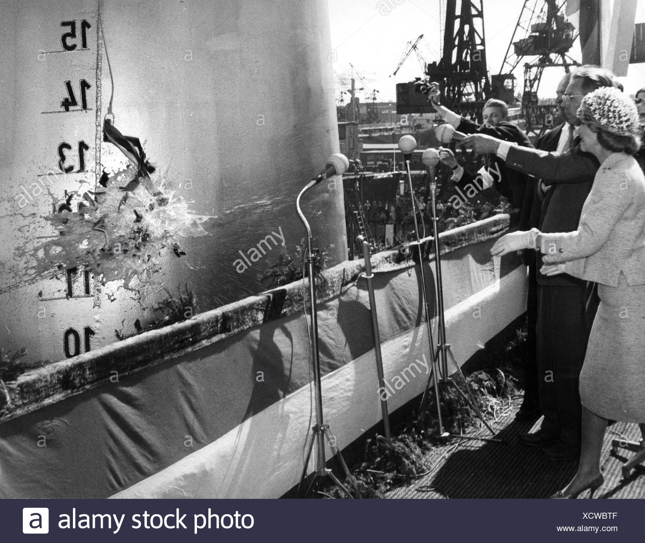 Christening With Champagne High Resolution Stock Photography and Images