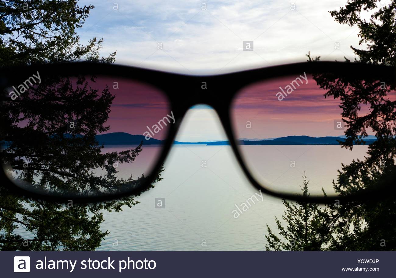 view through sunglasses