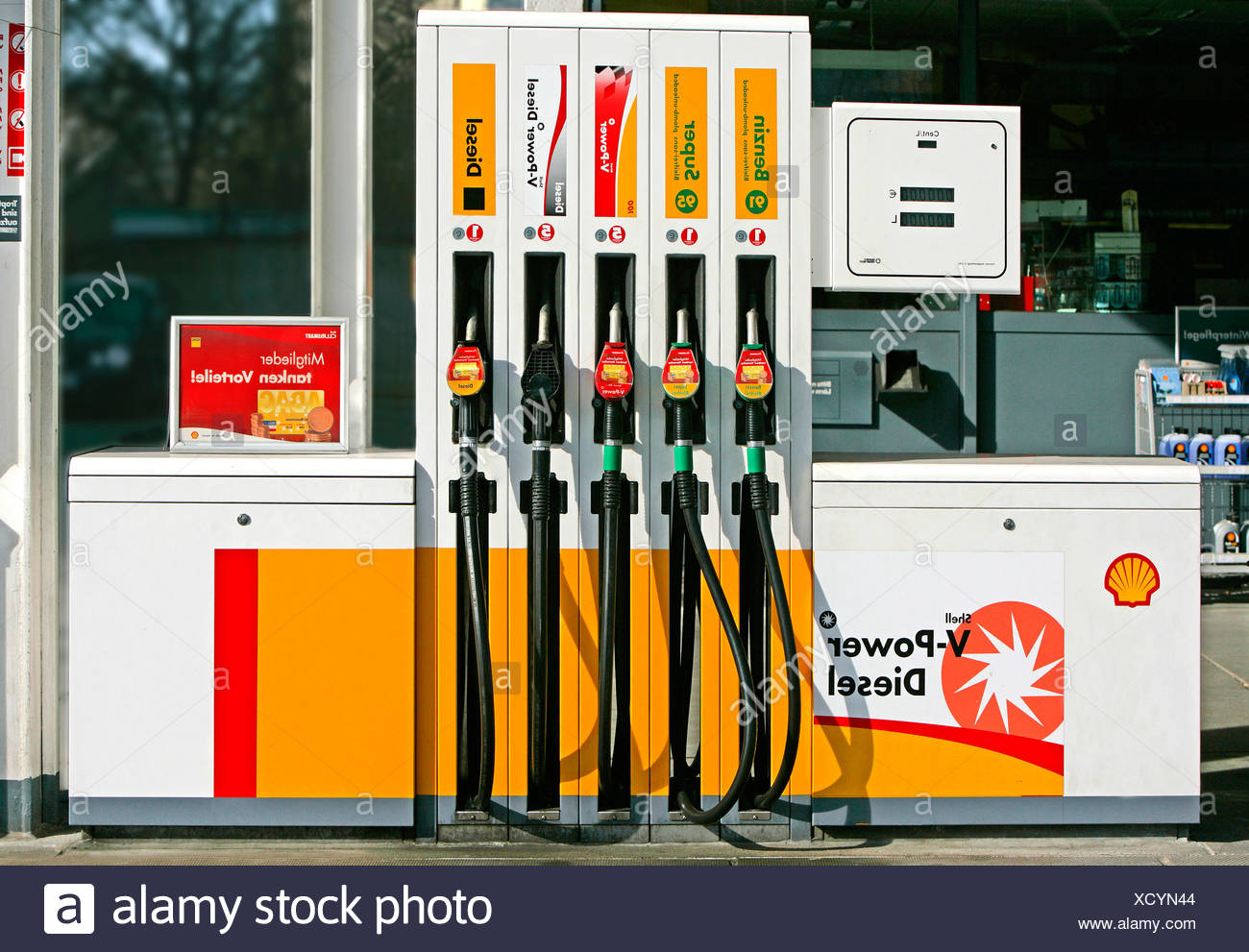 Fuel Pumps At A Shell Filling Station Stock Photo 283351044 Alamy