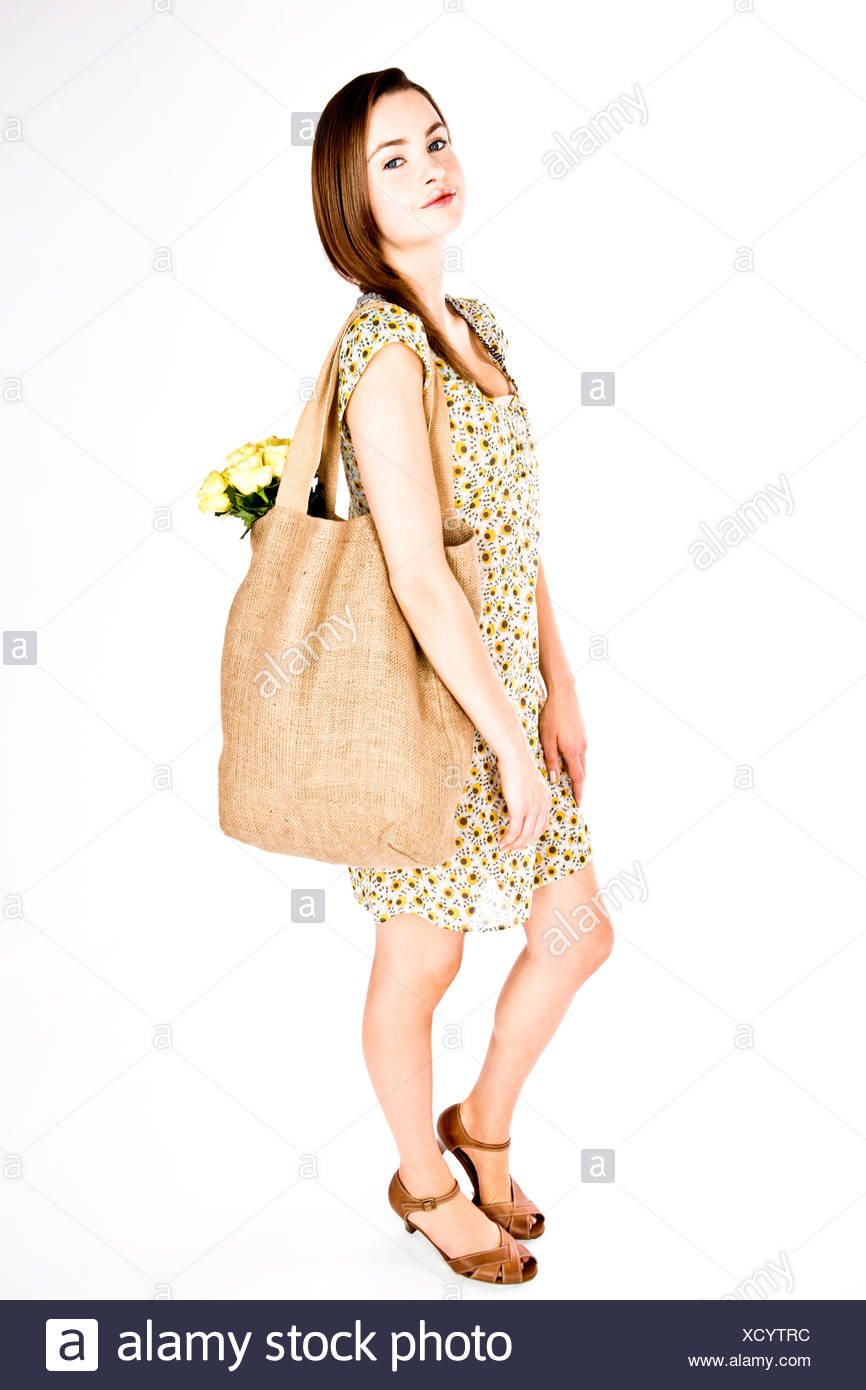 Hessian Shopping Bag Stock Photos & Hessian Shopping Bag Stock Images