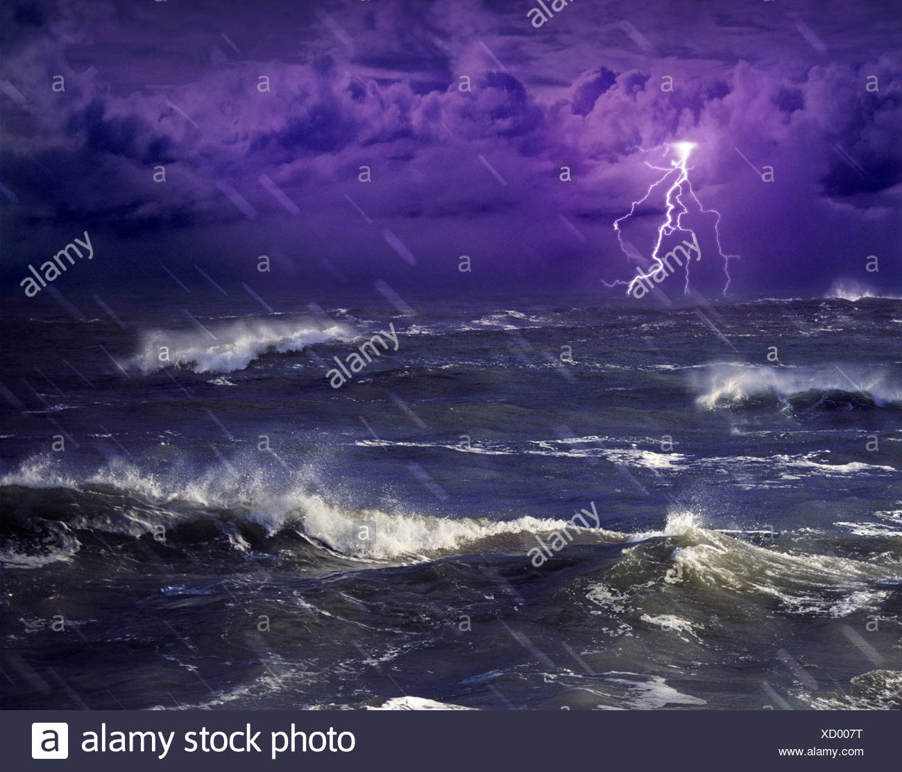 Lightning Storm Ocean Stock Photos Lightning Storm Ocean Stock Photos