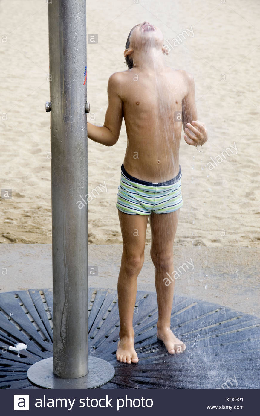 Boy Taking A Shower High Resolution Stock Photography and Images Alamy