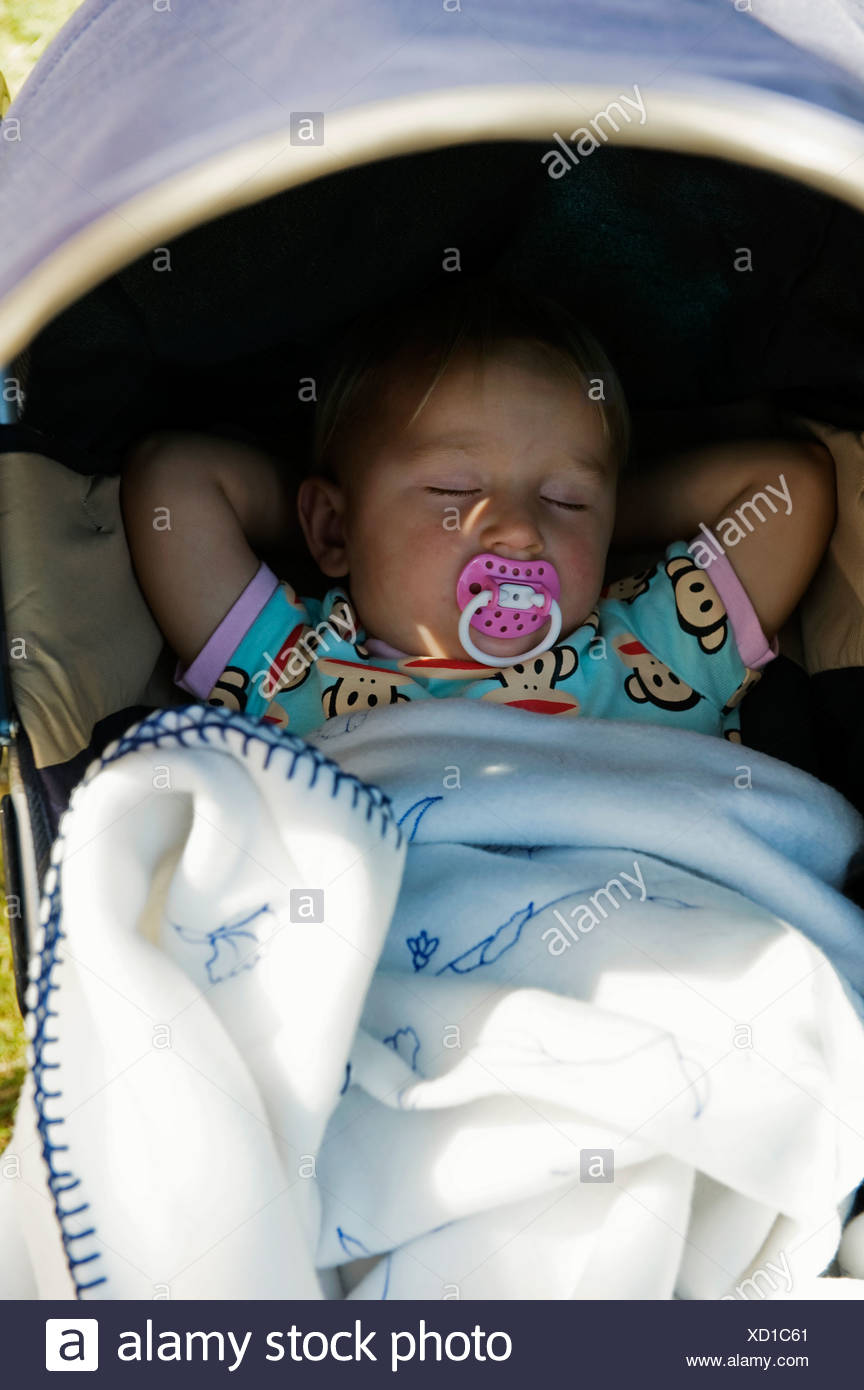 sleeping pram