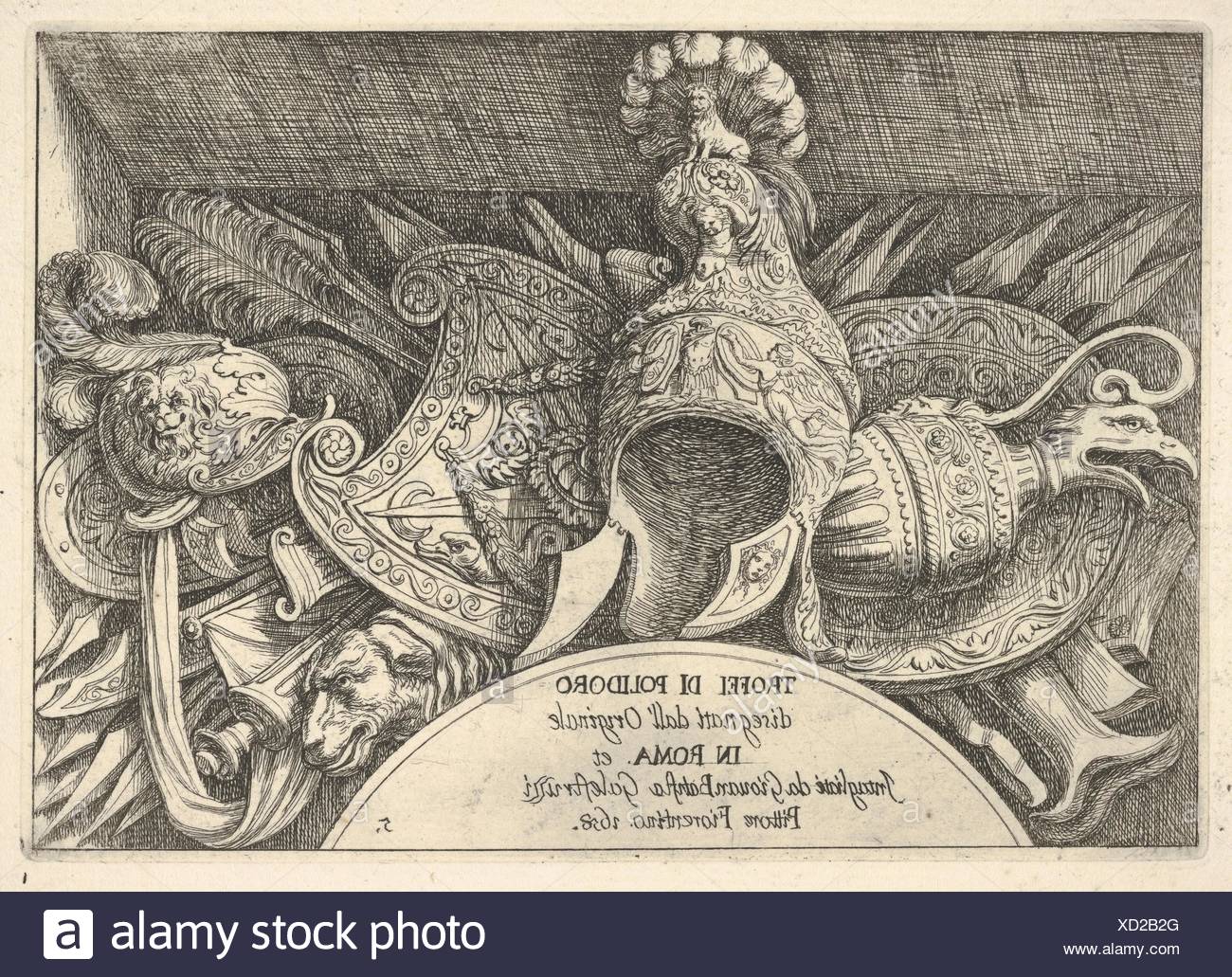 Plate 5 Trophies Of Roman Arms From Decorations Above The Windows