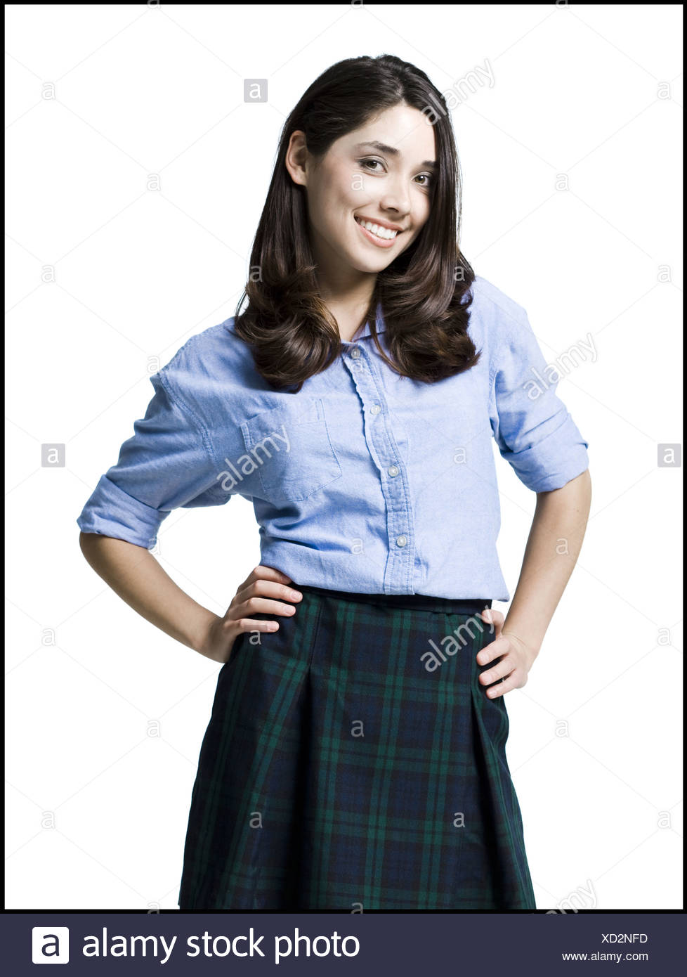 School Girl Uniform Skirt High Resolution Stock Photography and Images ...