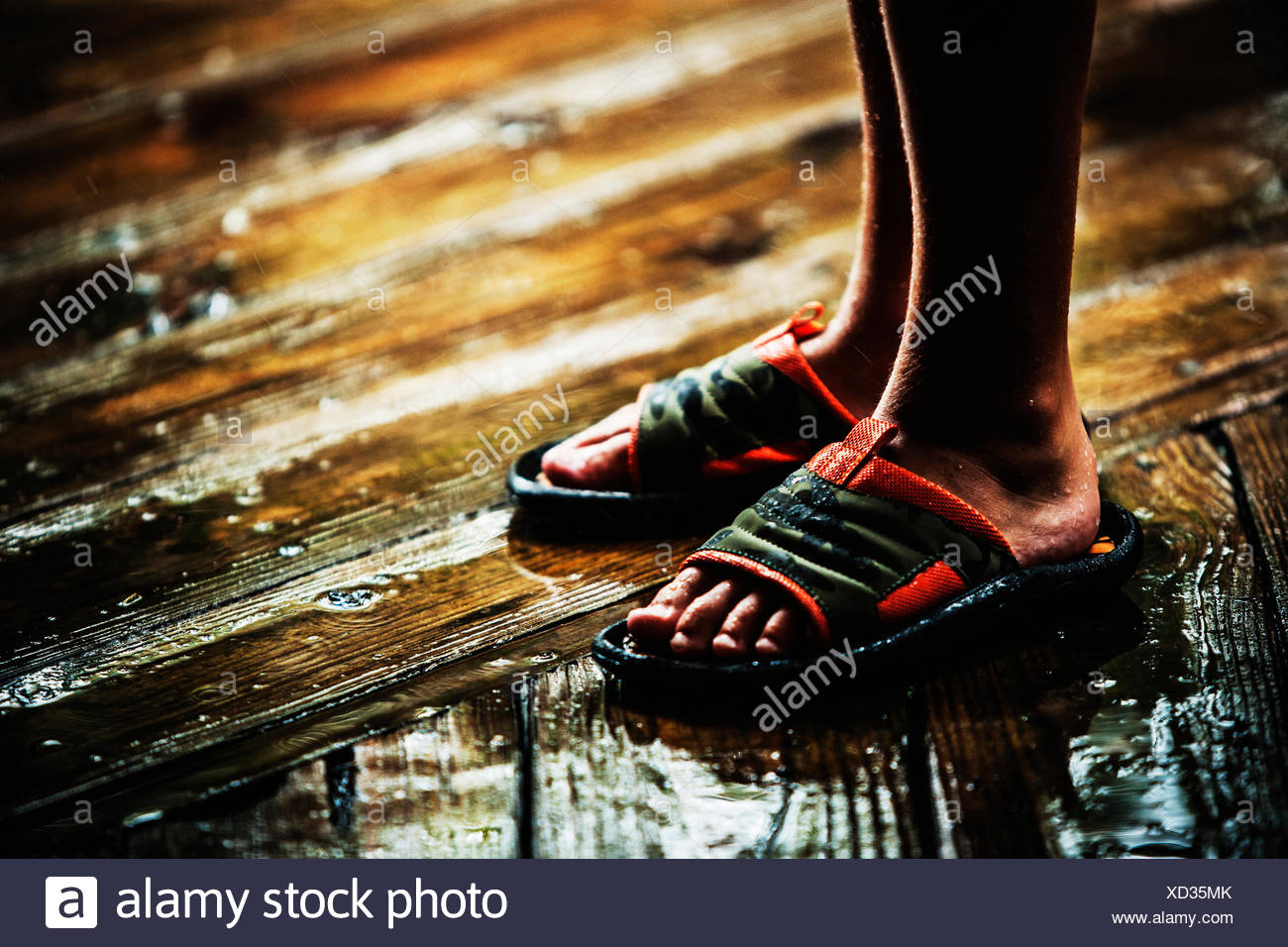 boys in sandals