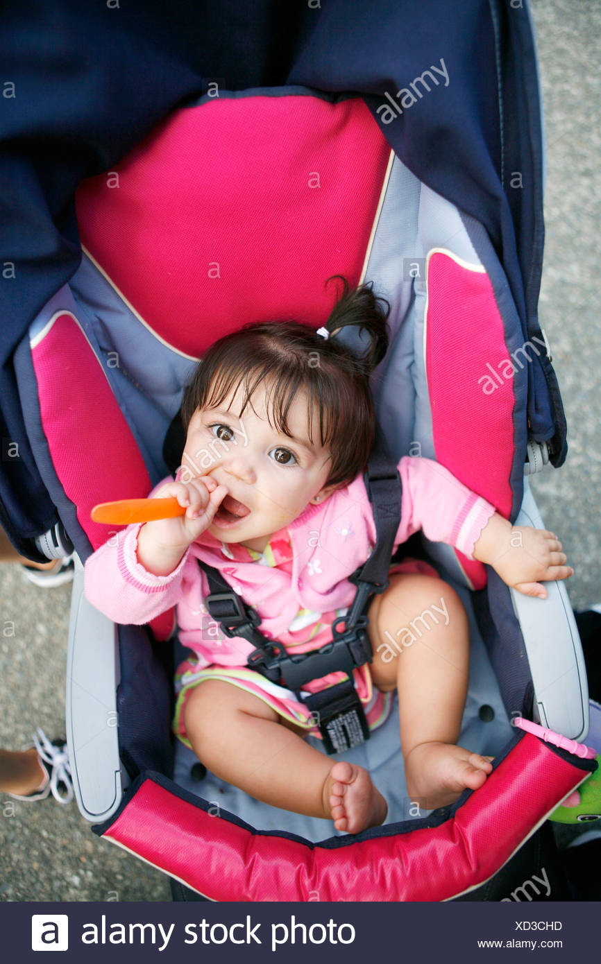 baby in a stroller
