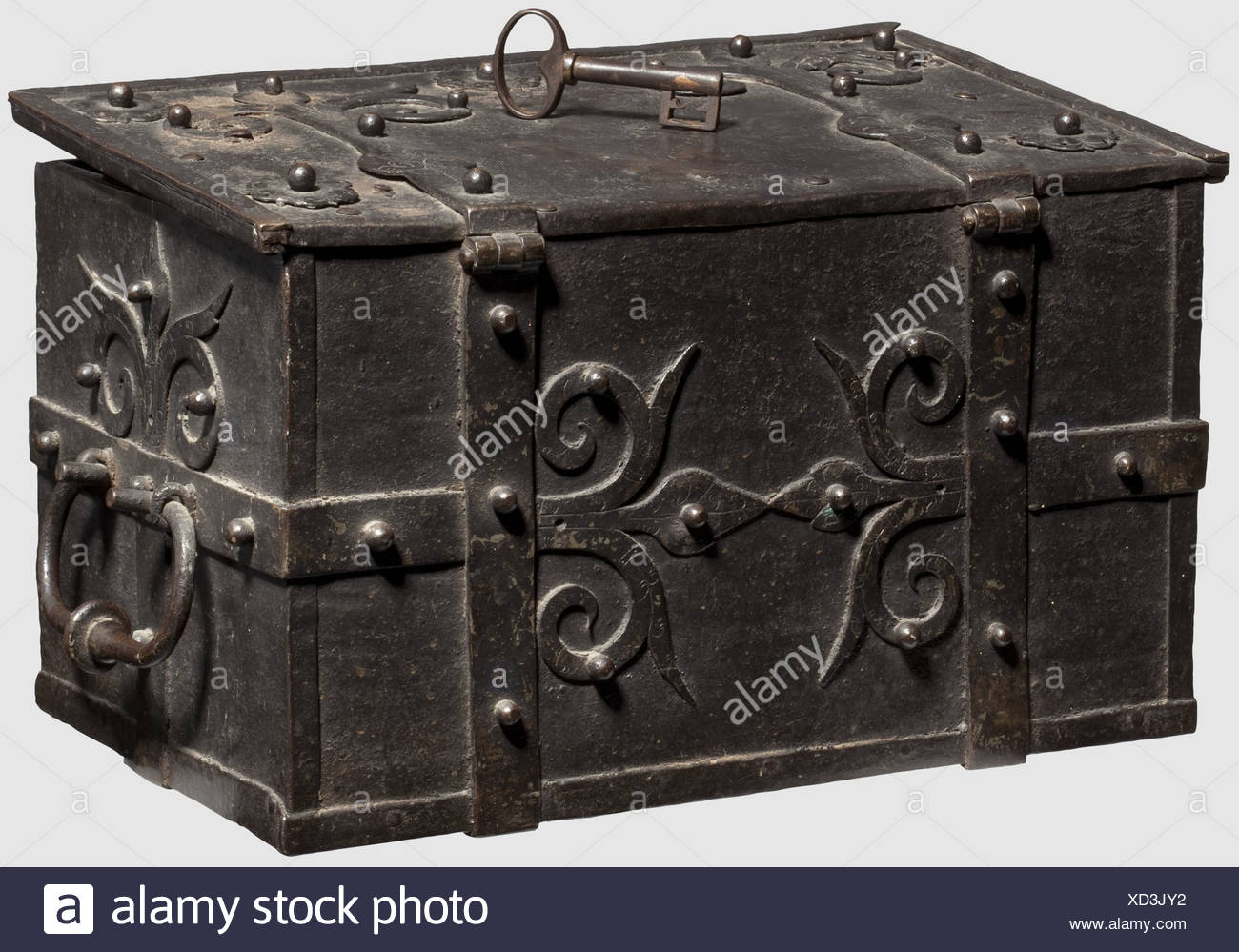 A South German Iron Casket 1st Half Of The 17th Century