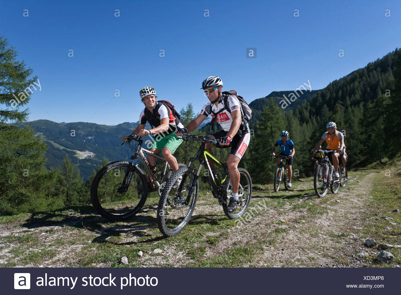 mountain bike group