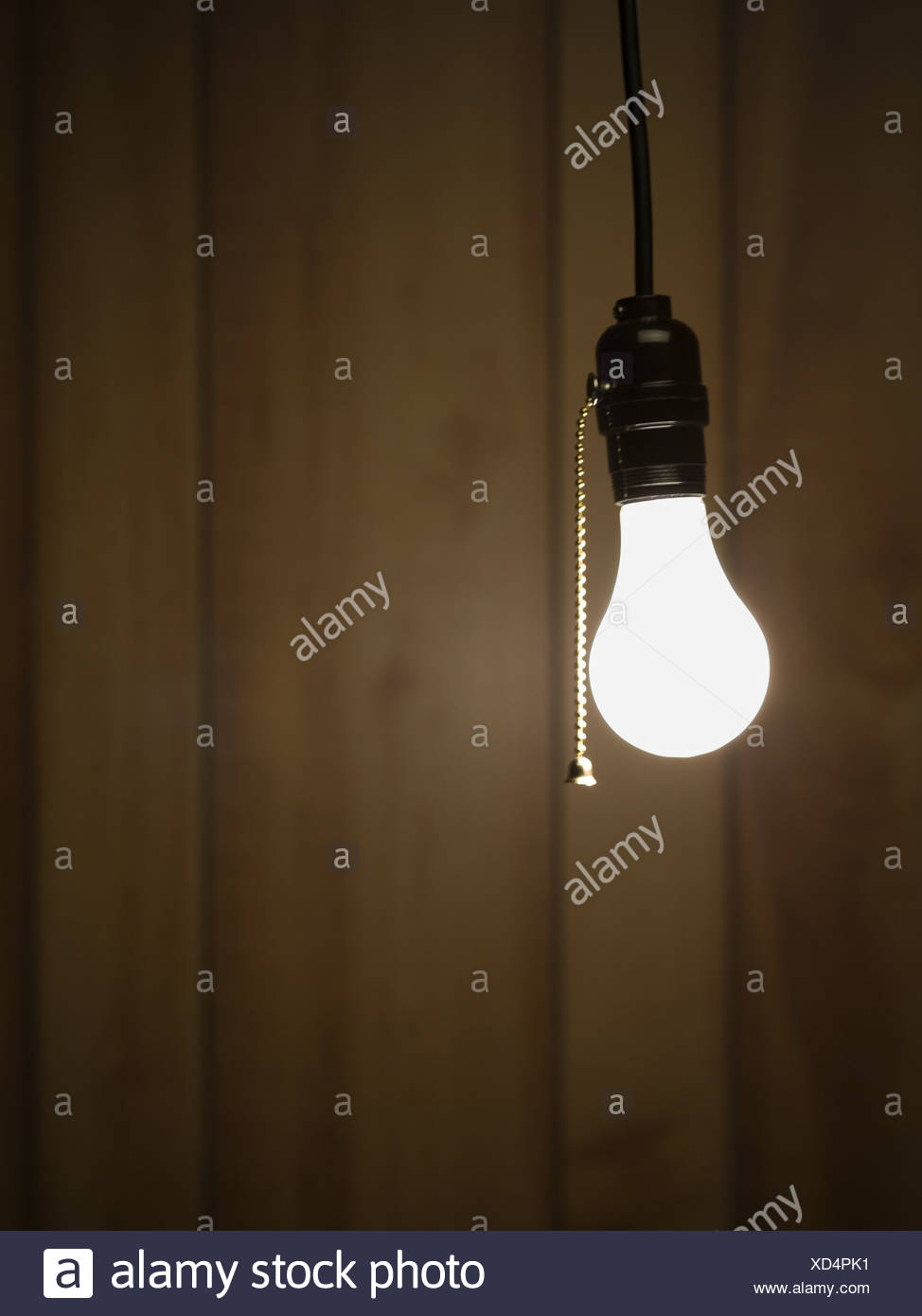 Lightbulb Hanging From Ceiling Stock Photo 283462005 Alamy