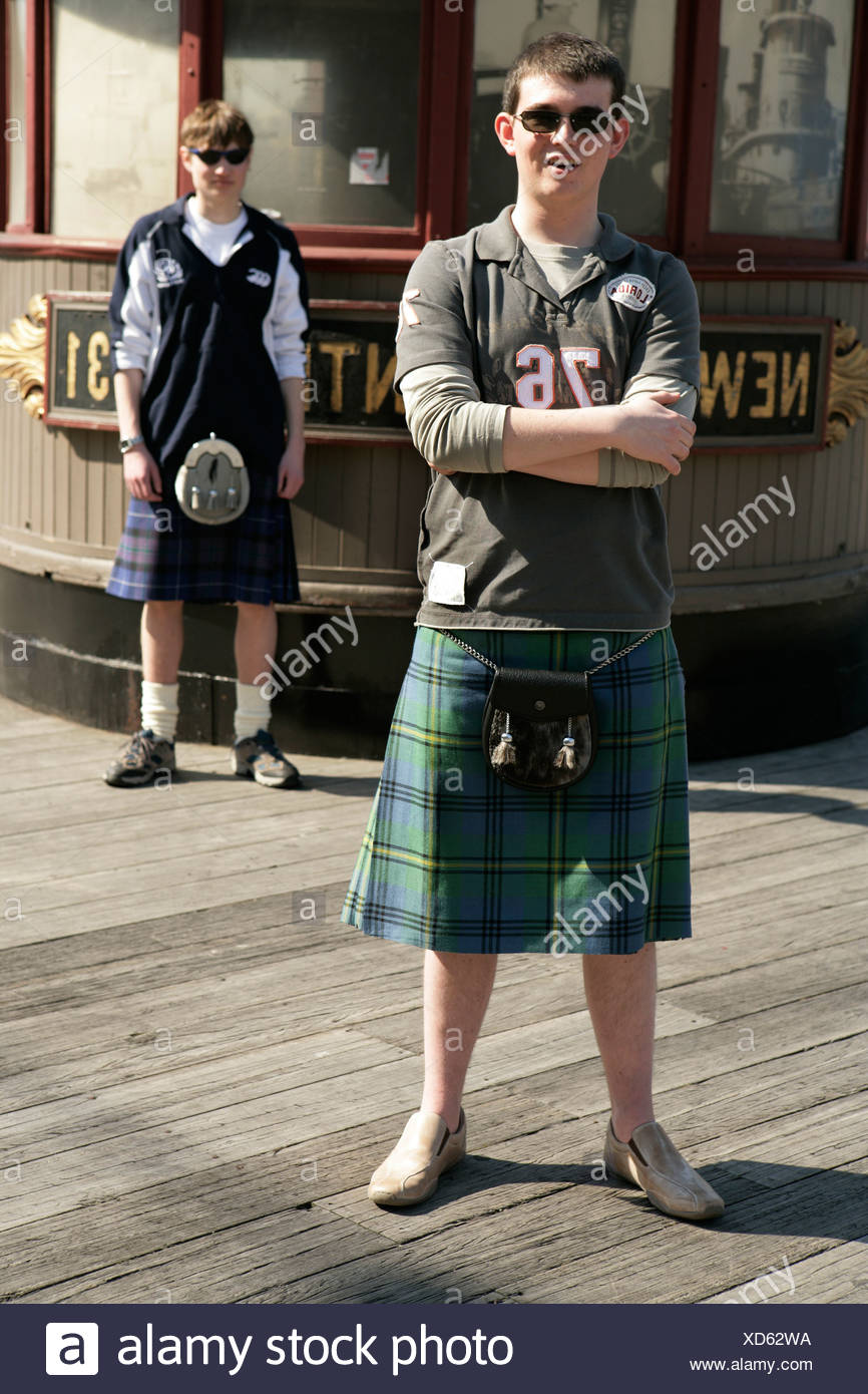man wearing kilt image