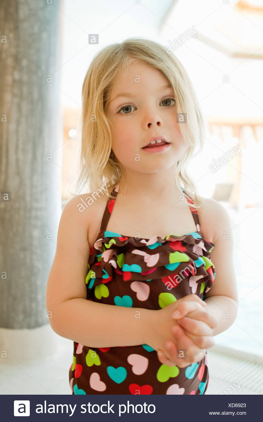 Girls wearing bathing suit Clearance