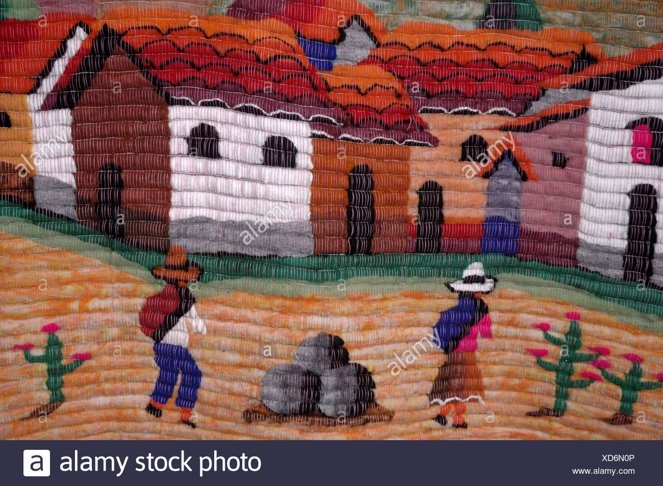 Typical Chilenian Wall Carpet Chile Stock Photo 283504614 Alamy
