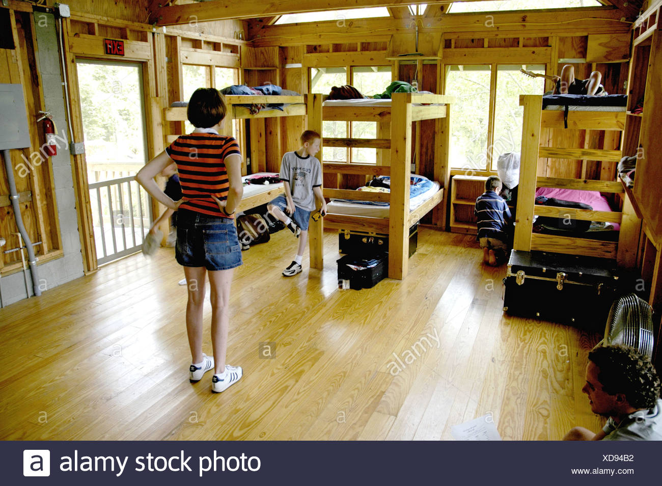 Camp Cabin Room Stock Photos Camp Cabin Room Stock Images Alamy