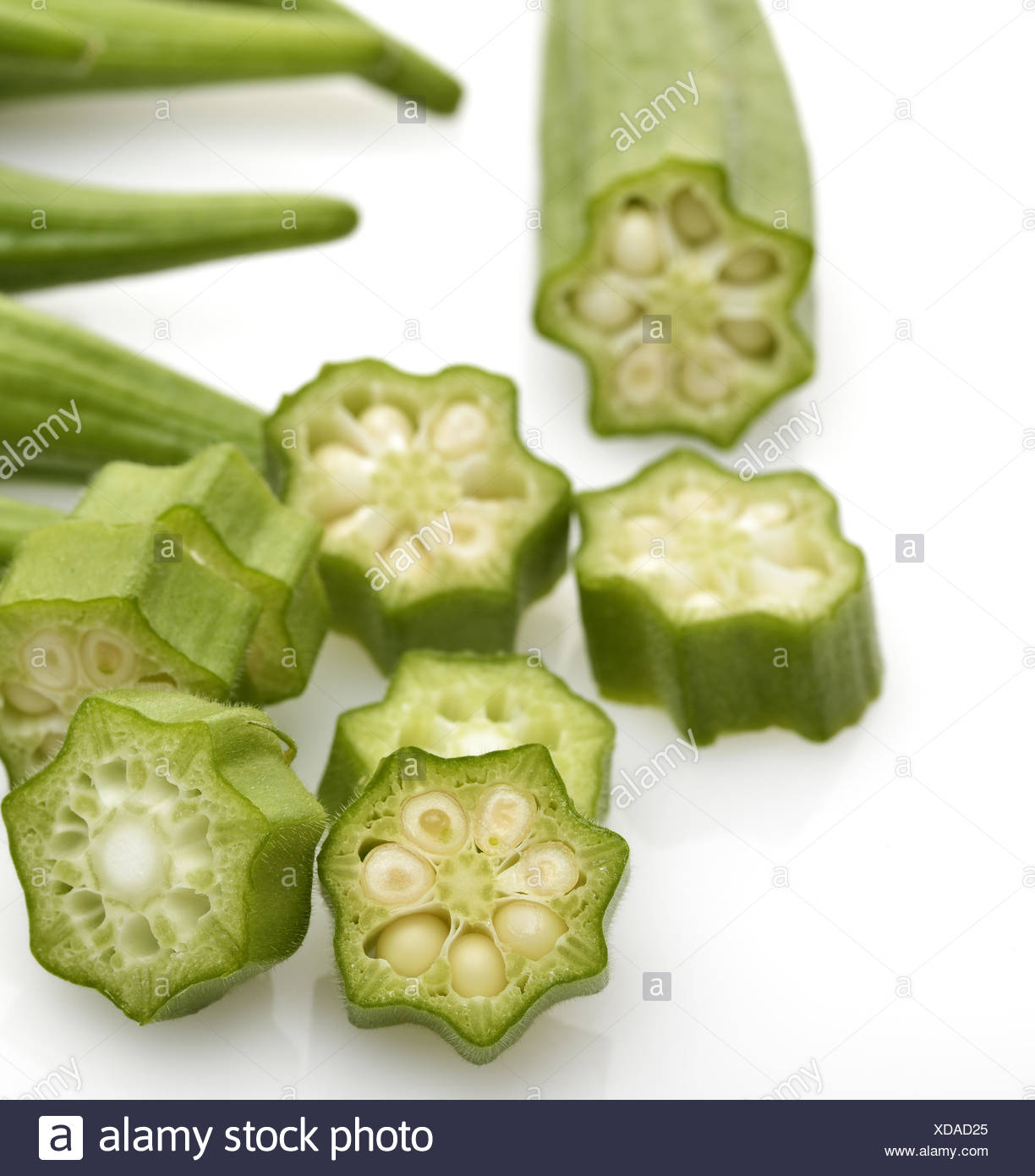 Okra Seeds Stock Photos & Okra Seeds Stock Images Alamy