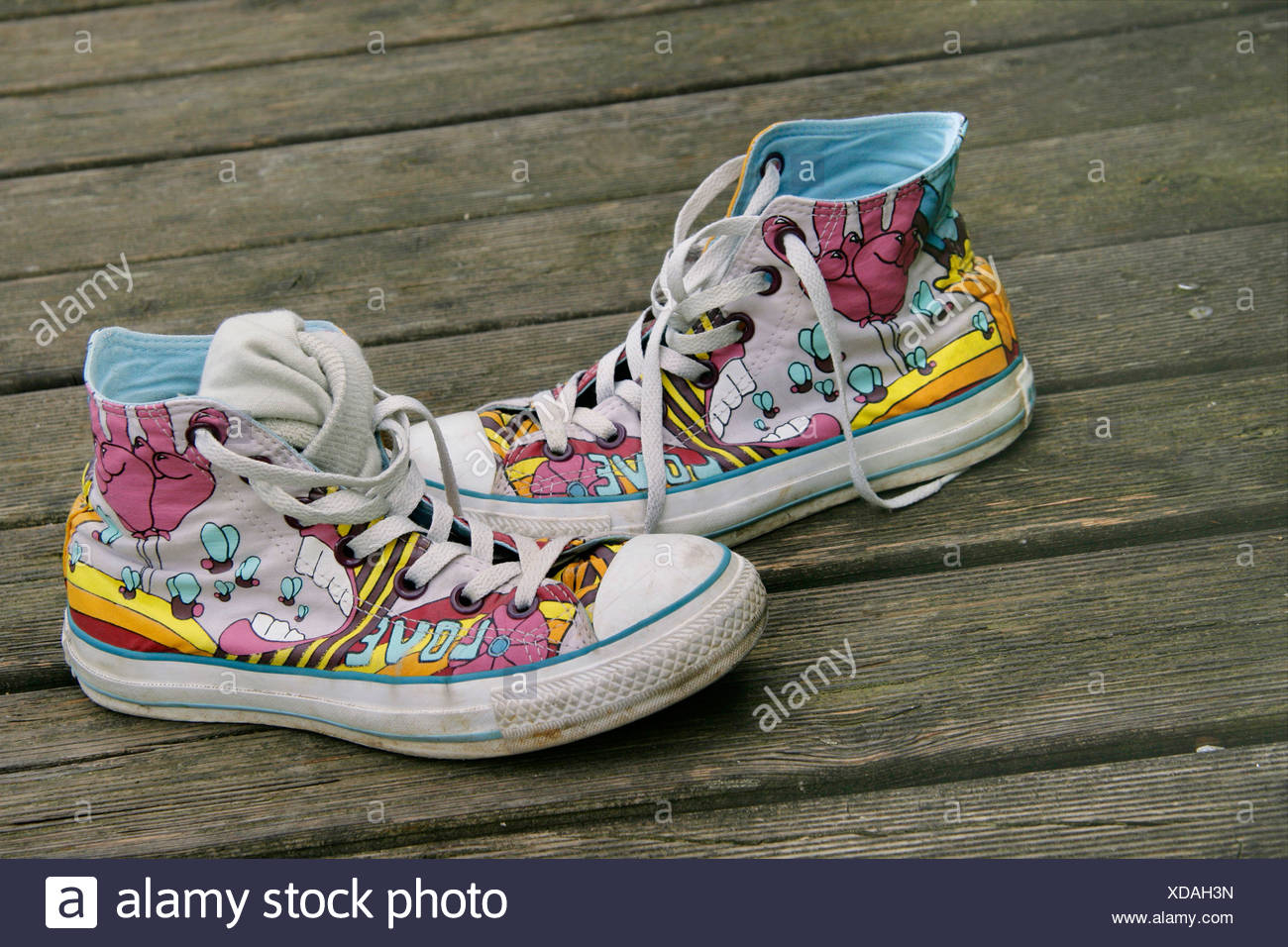 colourful walking shoes