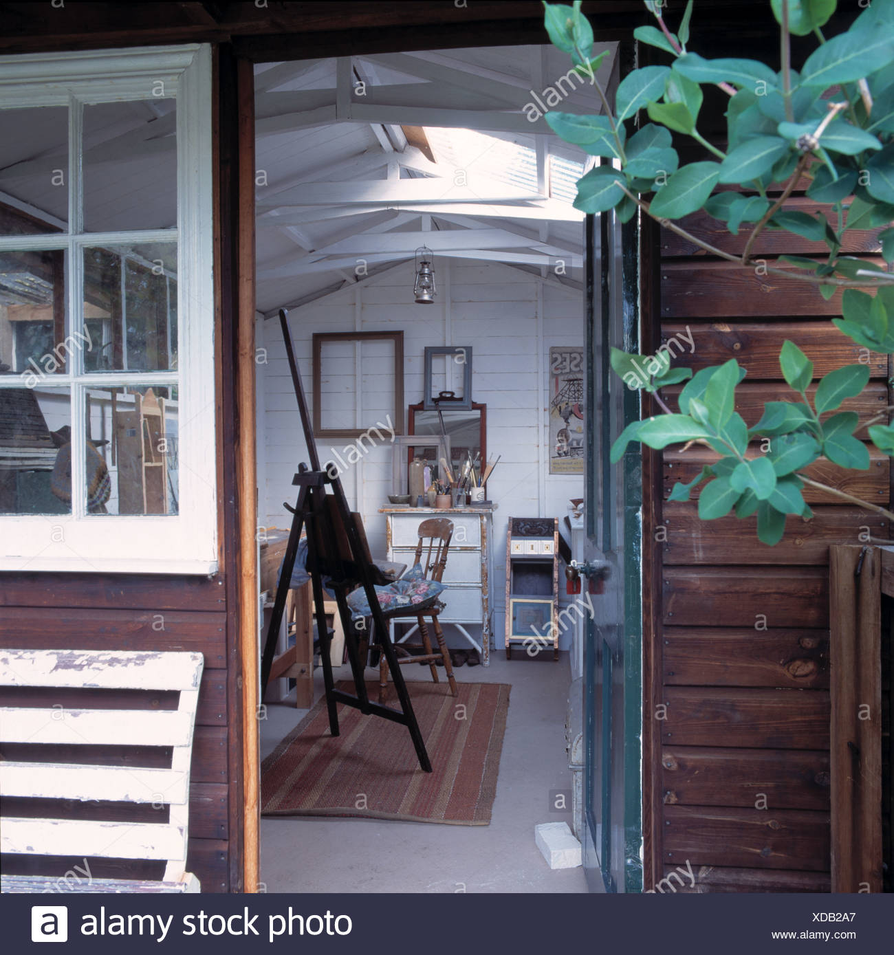 View Through Open Door Of Artist S Studio In Converted