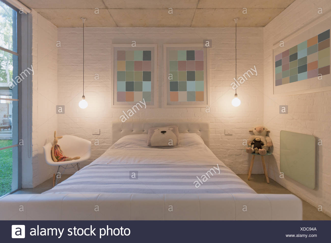 Pastel Modern Luxury Home Showcase Child S Bedroom Stock