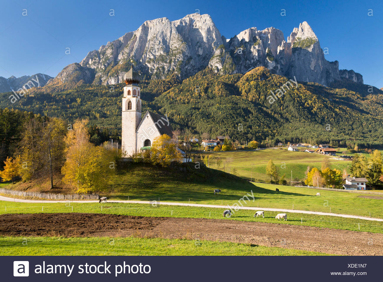 San Costantino, Fiè Allo Sciliar, Trentino Alto Adige, Italy Stock Photo -  Alamy