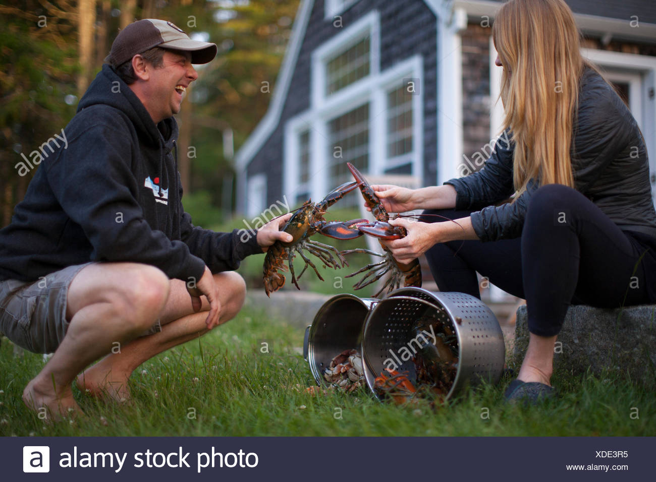Woman Lobster High Resolution Stock Photography and Images Alamy