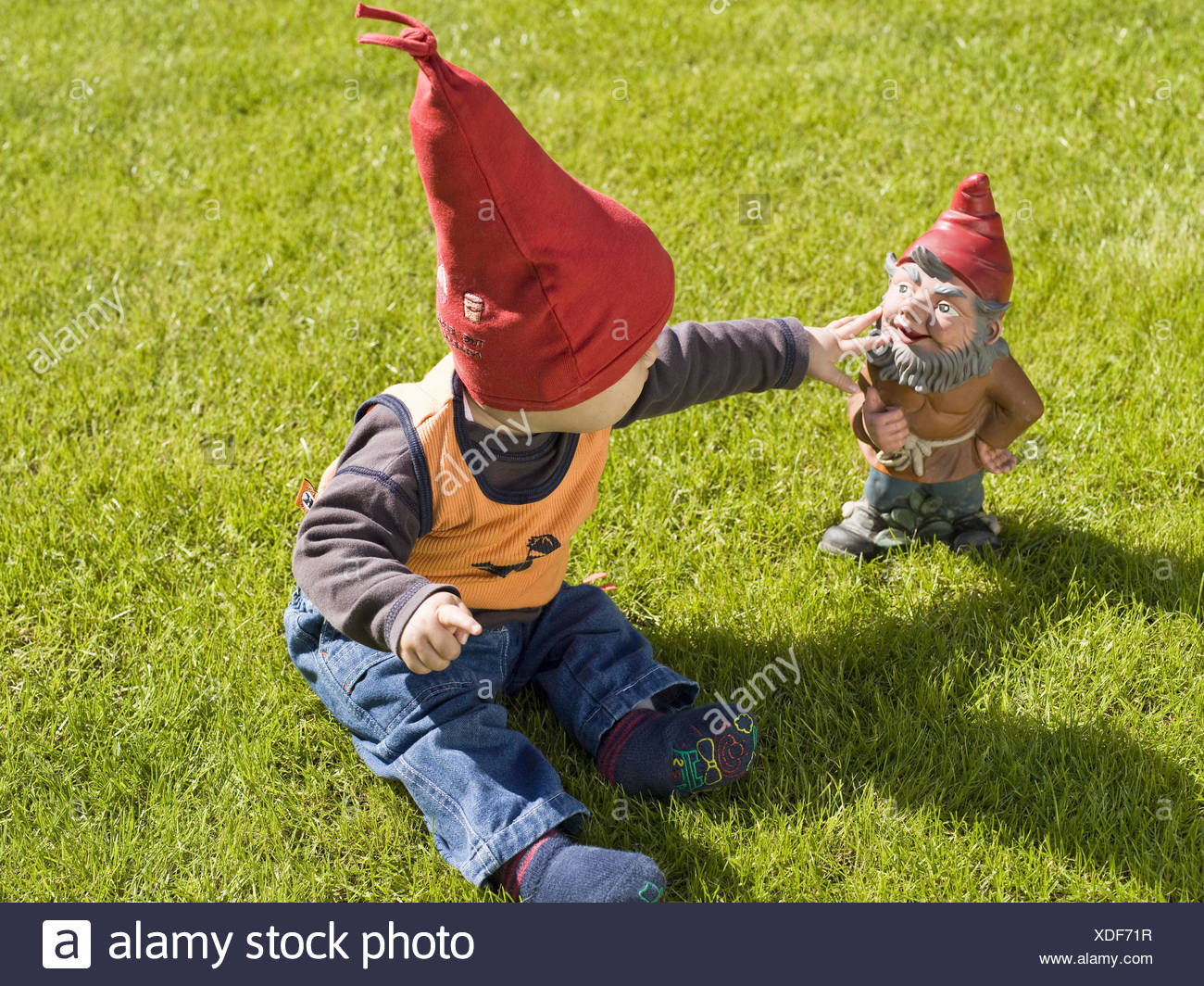 Garden Baby Dwarf S Cap Play Garden Gnome Meadow Sit Garden