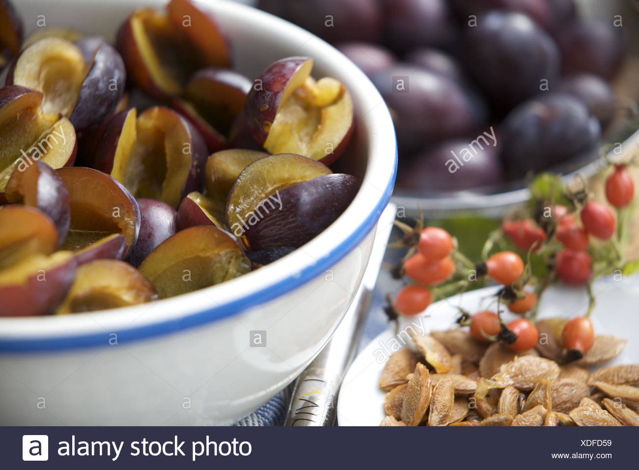 Plum Stones Stock Photos & Plum Stones Stock Images Alamy