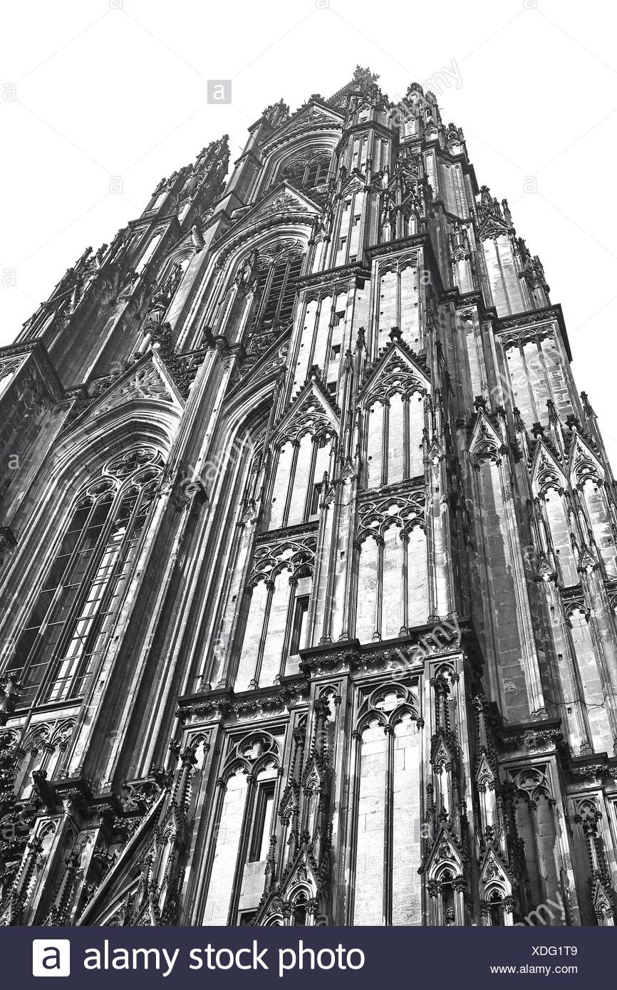 The Cologne Cathedral Black and White Stock Photos & Images - Alamy