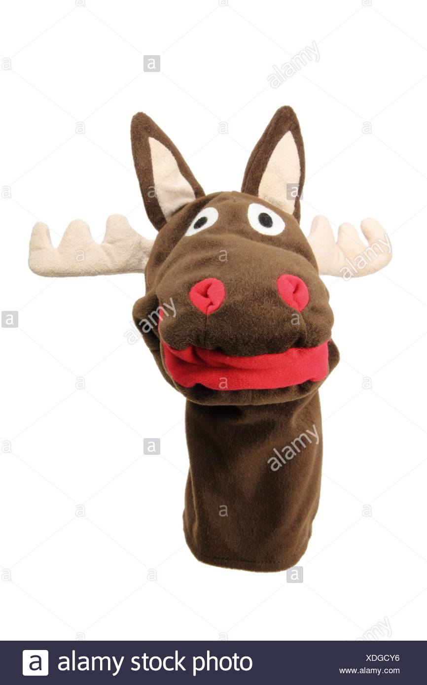 reindeer hand puppet