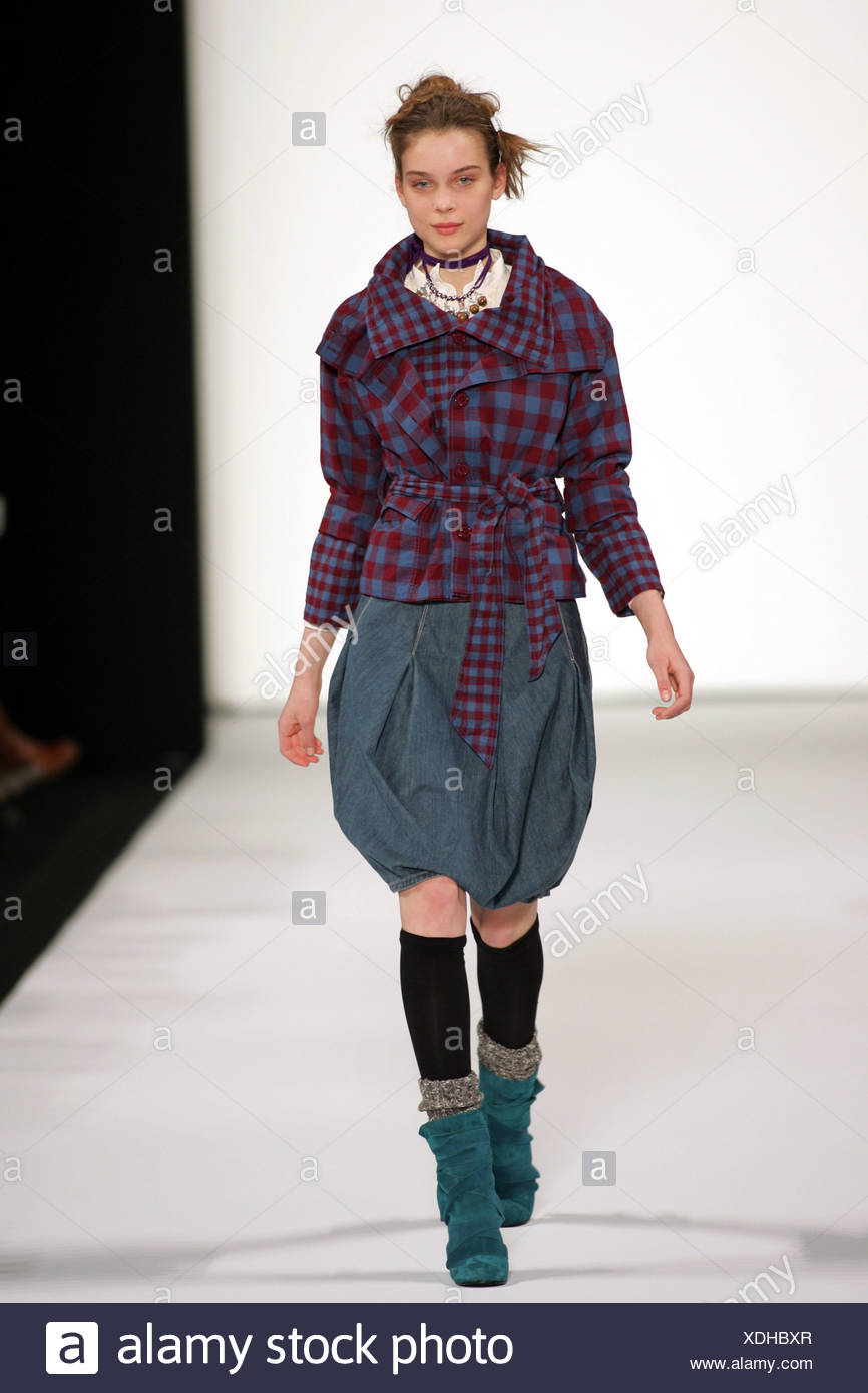 denim skirt tights and boots