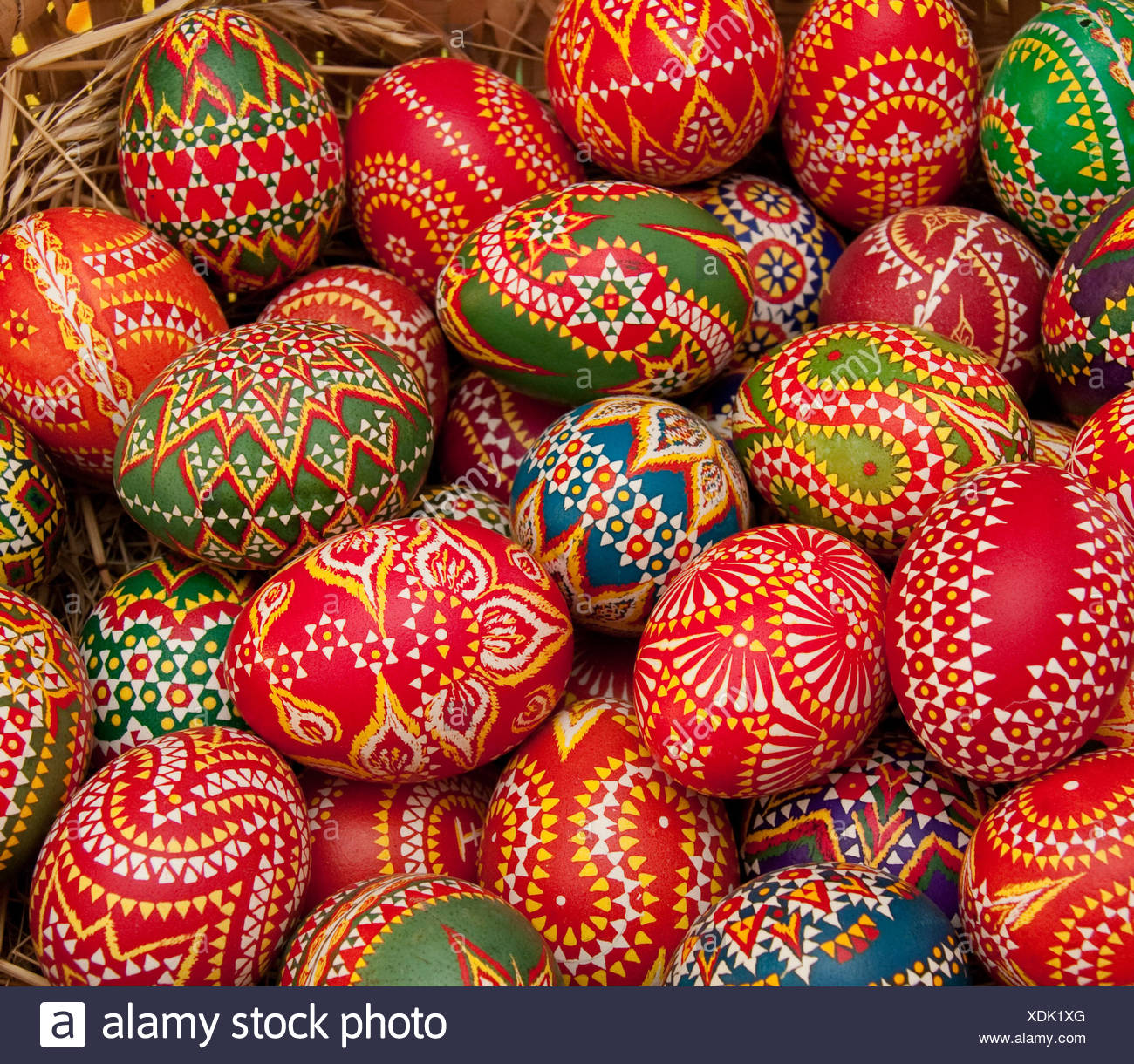 colourful eggs easter
