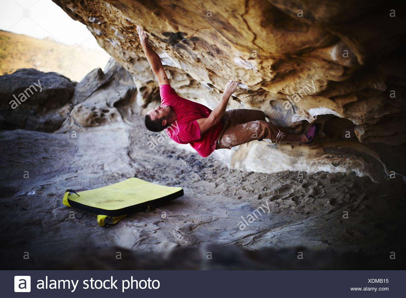 Man Climbing Rock Face High Resolution Stock Photography and Images - Alamy