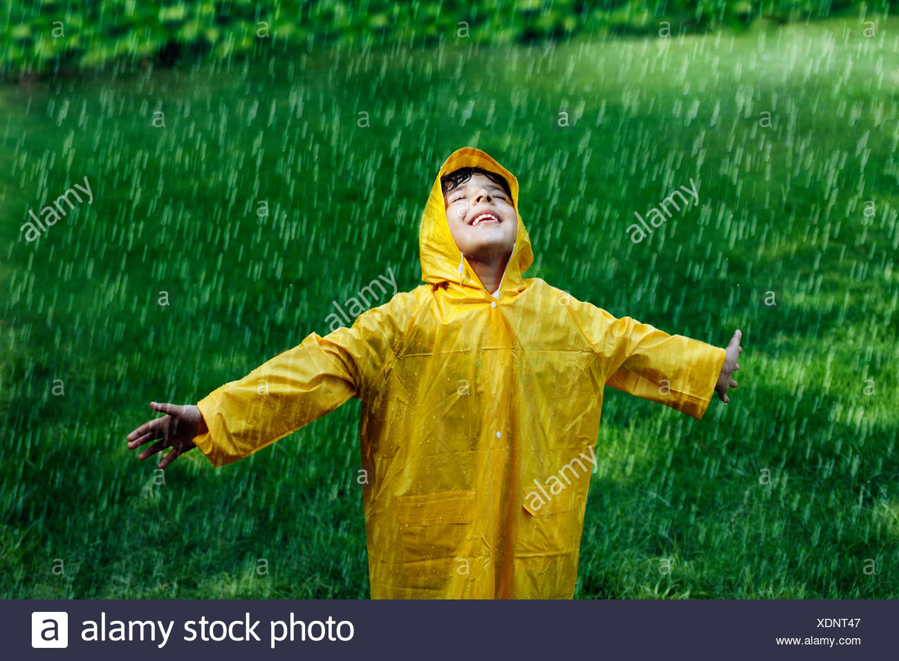 Boy Wearing Raincoat High Resolution Stock Photography and Images Alamy