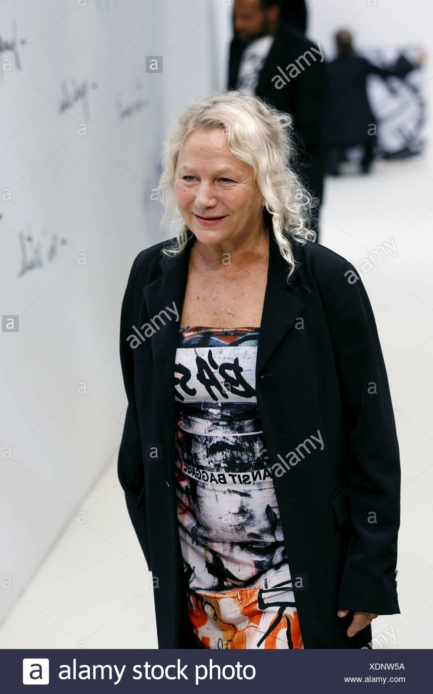 Agnes B Paris Ready To Wear Spring Summer Fashion Designer Agnes B Wearing Printed Dress And Black Coat On Catwalk At End Of Stock Photo Alamy Agnes B Paris Ready To Wear Spring Summer Fashion Designer Agnes B Wearing Printed Dress And Black Coat On Catwalk At End Of Stock Photo Alamy