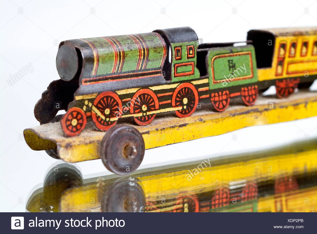 old metal train cars