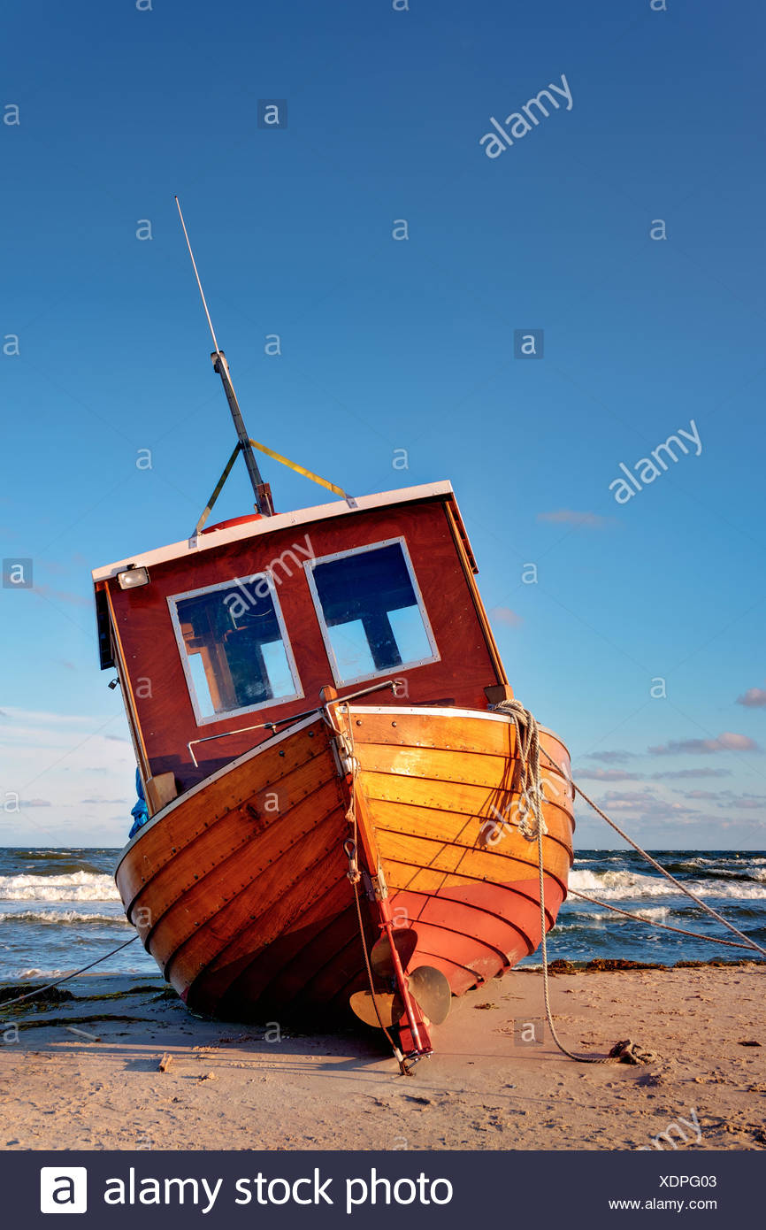 Baltic Sea Fishing Boat Stock Photo